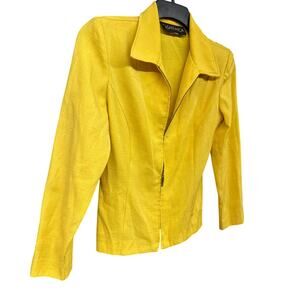 80s Casablanca Vintage Lemon Yellow Blazer 8 Jacket Classic Bright Resort Cheer